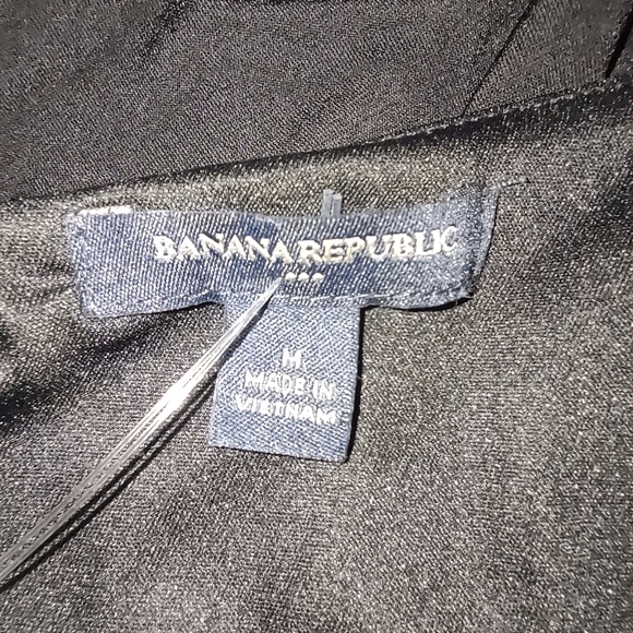 Banana Republic Black One Shoulder Off Tank Blouse. Size M - Picture 6 of 7